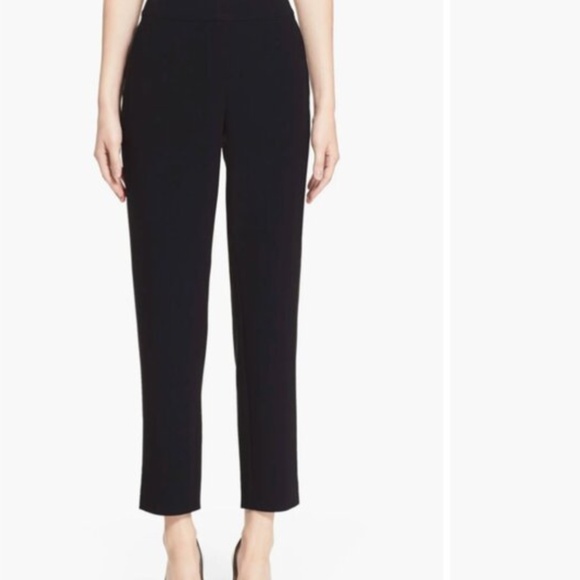 St. John Caviar Emma Navy Blue Crop Pants Size 6 - Picture 1 of 11